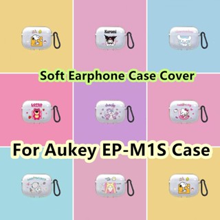 พร้อมส่ง! เคสหูฟัง แบบนิ่ม ลายการ์ตูนผู้หญิงน่ารัก สําหรับ Aukey EP-M1S EP-M1S