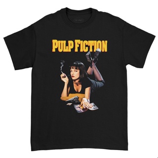 เสื้อยืด พิมพ์ลายภาพยนตร์ Muvisin Kaos Film Pulp Fiction 2 สไตล์วินเทจ