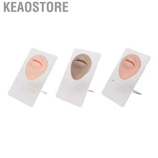 Keaostore Piercing Model  Soft 3D Silicone Mouth Model Reusable Display Simulated Professional  for Teaching for Novice