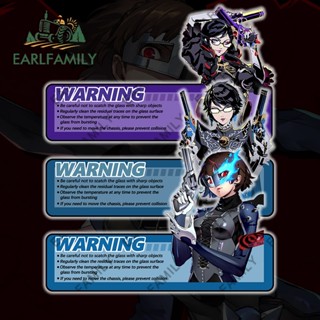 Earlfamily สติกเกอร์เตือน ลายการ์ตูน Bayonetta Aquaflask 13 ซม. x 9.5 ซม. สําหรับติดตกแต่งเครื่องปรับอากาศ รถจักรยานยนต์