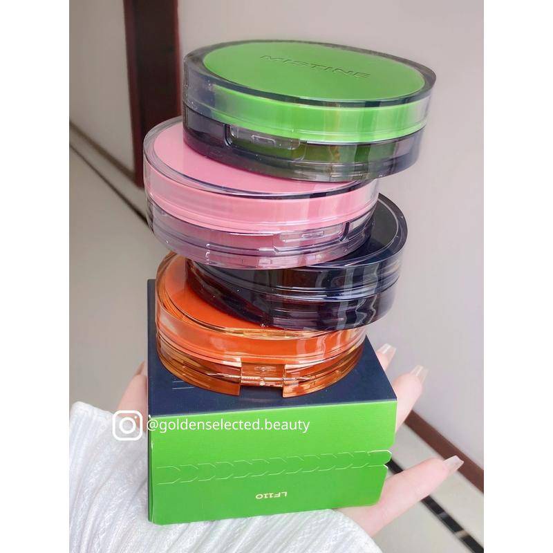 พร้อมแกนเปลี่ยน|มิสทีน มิสทีน มิสทีน เรนโบว์ คุชชั่น ครีม|Pressed Powder Liquid Foundation Color misitine mstin Magic สติกเกอร์คอนซีลเลอร์กันน้ํายาวนาน