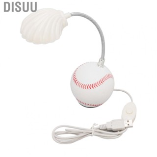 Disuu Table Lamp Baseball Base Seashell Shape Light Head Soft Light Portable USes