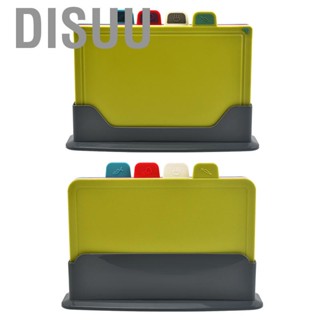 Disuu 4pcs  Classification Chopping Boards PP TPR Portable Non Slip Cutting Boards Kitchen Tools