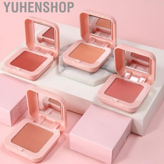 Yuhenshop Face Blusher Natural Fine  Long Lasting Pink Case Cute Face   with Brush for Women