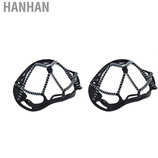 Hanhan Ice Snow Grips Tension Spring Crampons Prevent Slipping for