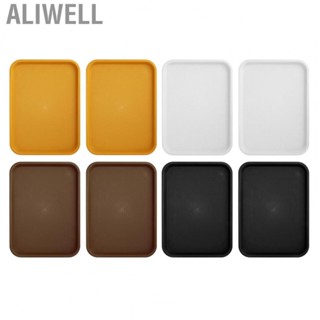 Aliwell 2x Serving Tray Large Plastic Rectangle  Tray Butler Tray Breakfast Trays WP