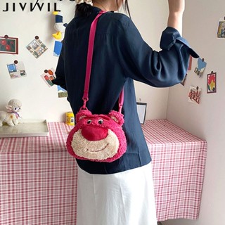 JIVIVIL ·เด็กผู้หญิงกระเป๋า crossbody น่ารักสตรอเบอร์รี่แบร์ตุ๊กตาตุ๊กตากระเป๋า