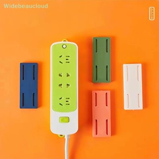 Widebeaucloud ตัวยึดซ็อกเก็ต ติดผนัง ตัวยึดซ็อกเก็ต ตัวยึดปลั๊ก สายเคเบิล จัดระเบียบสายไฟ ชั้นวางดี