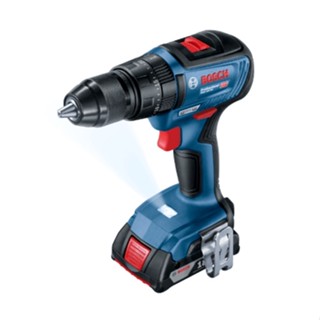 shophome468-BOSCH สว่านกระแทกไร้สาย 13มม. 18V รุ่น GSB18V-50 พร้อมแบตเตอรี่ 2.0Ah 2ก้อน รับประกันของเเท้