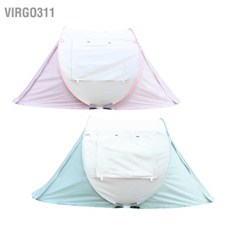  Virgo311 4 คน Easy Pop Up เต็นท์กันแดดเต็นท์ตั้งแคมป์กลางแจ้งที่ทนต่อรังสีอัลตราไวโอเลตสำหรับการเดินป่าท่องเที่ยวตกปลา