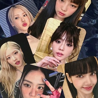 โปสการ์ดโลโม่ Black-Pink (G)I-DLE AESPA IVE สีดํา สีชมพู ราคาถูก 6-8 ชิ้น ต่อชุด