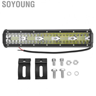 Soyoung Light Bar  Aluminium Alloy White Light Car Work Lights 12 To 24V 15 Inch High Brightness Water Proof  for Car  Truck Suv