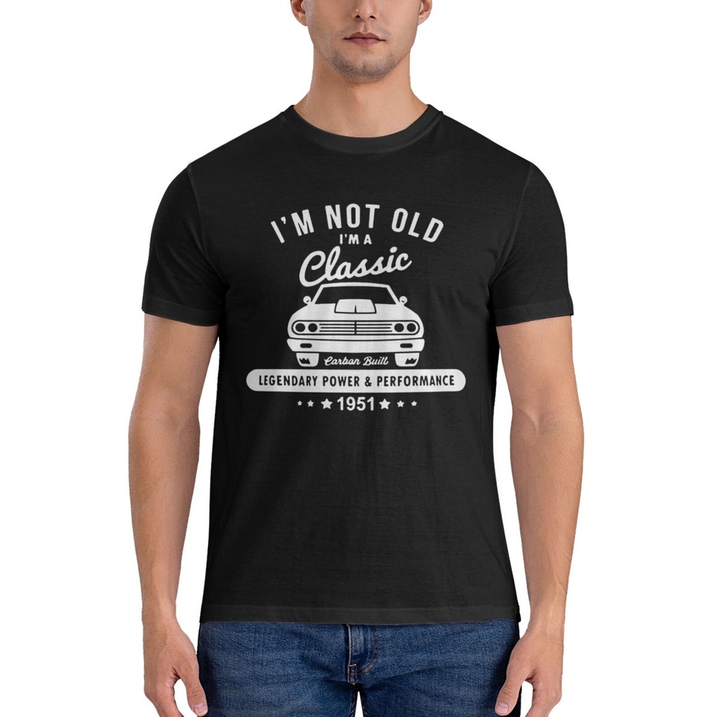 70Th Birthday Seventy Im Not Old Graphics Cotton Print Tshirt