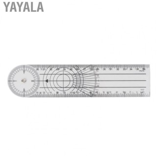 Yayala Measuring Ruler  Easy Carry Transparent Flexible Practical Angle Finder Ruler  for Designers for School