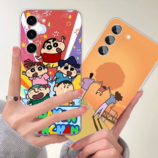 เคสโทรศัพท์มือถือแบบนิ่ม ลายการ์ตูนชินจัง สําหรับ Samsung A54 A34 A24 A14 A04 A04E A53 A13 A04s A23 A52s A33 M23 M53 A73 A12 M12 A22 M22 A50 A32 A50s A30s A51 A52 A72 5G