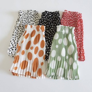 Summer New Cool Smooth Pleated Chiffon Shorts Loose Comfortable Skirt Polka Dot Shorts for Girls Fashionable Pants fFIy