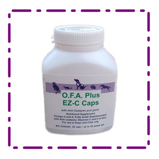 DermaPet O.F.A. Plus EZ-C Caps Eicosacaps (เขียวม่วง) วิตามินบำรุงขนและผิวหนัง