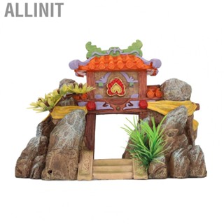 Allinit House Decoration Toxic Free Classical Colorful Resin Fish Tank Cast Tua