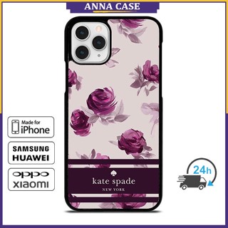 SAMSUNG เคสโทรศัพท์มือถือ ลายดอกไม้ KateSpade สําหรับ iPhone 286 14 Pro Max 13 Pro Max 12 Pro Max Note10 Plus S22 Ultra