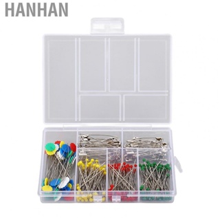 Hanhan Quilting Pins  Multicolor Sturdy Reusable Rustproof Plum Head Sewing Pins Set  for Decorating Craft Projects for Tailoring