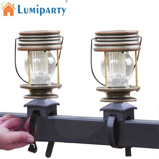 Lumiparty โคมไฟ LED พลังงานแสงอาทิตย์ สไตล์เรโทร สําหรับแขวนตกแต่งสวน ภูมิทัศน์ 2 ชิ้น