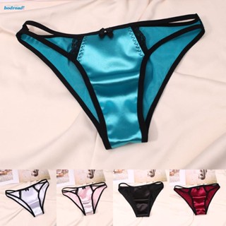 【HODRD】Women Panties Plus Size Silk Satin Soft Thong Underpants Knickers Satin【Fashion】