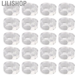 Lilishop Transparent Door Stopper  Door Handle Buffer Protective PVC  for Bedroom