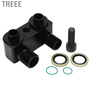 Treee AC Compressor Fitting Kit 90° Turn Angle  Compressor Adaptor Billet Aluminum Alloy for LSX LS1