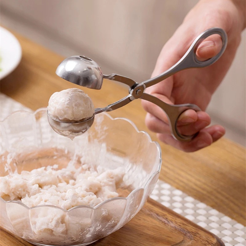 เครื่องทํามีตบอล สเตนเลส 304 / โครเชต์ & ข้าวปั้น สิ่งประดิษฐ์ คลิปอาหาร / คลิปยาซุปในครัวเรือน / เครื่องมือครัว - รูปที่ 3
