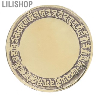 Lilishop Chinese Bagua Mirror  Metal Brass Rearview Mirror Pendants Feng Shui Mirror  for Front Door