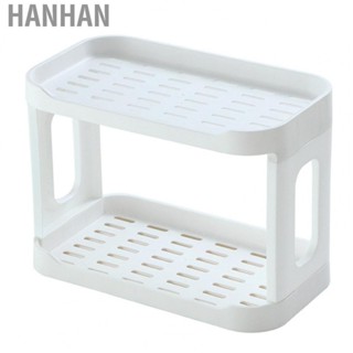 Hanhan 2 Layers Desktop Storage Rack Organizer Detachable Double Layer Dressing Table Cosmetic Storage Holder for Bathroom Office Dorm