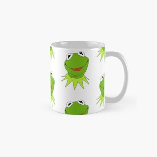 [พร้อมส่ง] Kermit The Frog แก้วมัก ทรงกลม พิมพ์ลายรูปภาพกบ เรียบง่าย สําหรับใส่เครื่องดื่ม ชากาแฟ