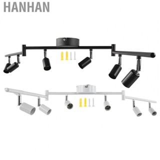 Hanhan Lighting Kit Rotatable Lamp Head 6 Way Ceiling Spotlight GU10 Base Socket