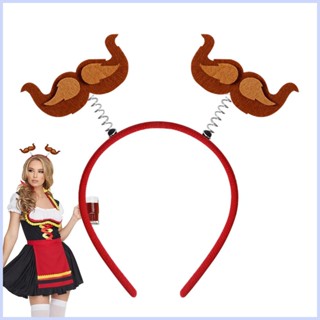 Oktoberfest ที่คาดศีรษะ รูปหนวดเครา ไส้กรอก เบียร์ แก้ว สร้างสรรค์ สวยหรู สําหรับผู้หญิง
