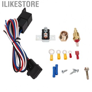 Ilikestore Electric Fan Relay Kit Radiator Fan Thermostat Control Relay Wire Kit Strong Reliability for Car
