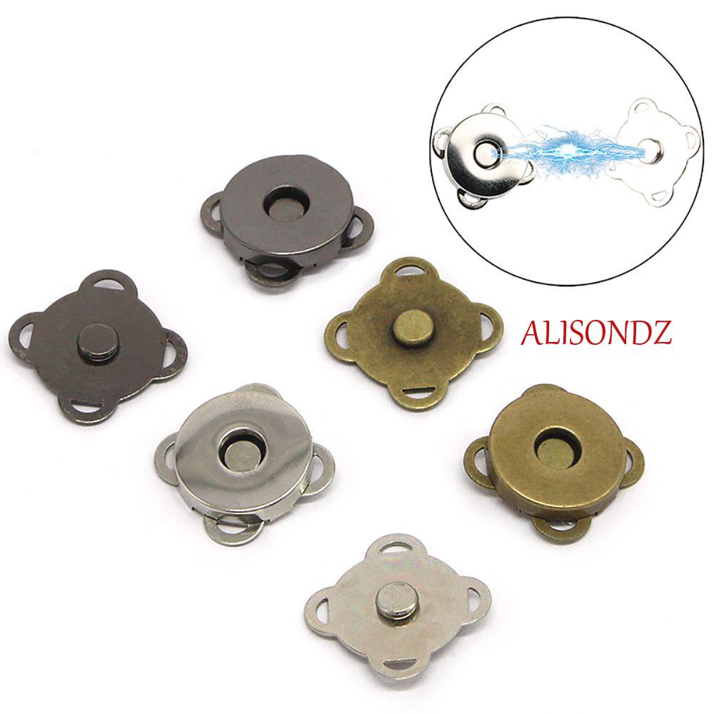 ALISONDZ 10 มม.-18 มม.DIY อุปกรณ์เสริม Silvery การดูดซับหัวเข็มขัดปุ่ม Bronze แม่เหล็กเย็บรูปพลัมสําหรับกระเป๋า,กระเป๋าสตางค์,โน้ตบุ๊คทําโลหะ Snaps/Multicolor