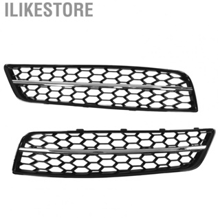 Ilikestore Front Fog Light Grille Cover Trim  8P0807682J High Strength Gloss Black 2pcs  Replacement for A3 8P 2009‑2013 for Car Exterior Accessory