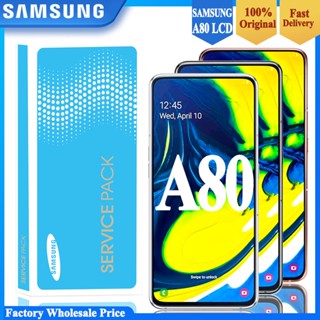 แผงหน้าจอสัมผัส LCD 6.7 นิ้ว แบบเปลี่ยน สําหรับ Samsung Galaxy A80 A80 A805 A805F