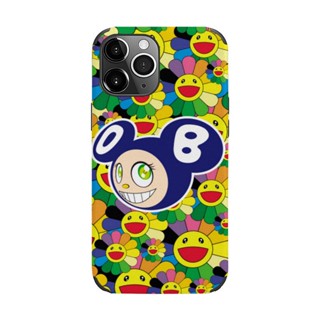 เคสโทรศัพท์มือถือ TPU แบบแข็ง พิมพ์ลายดอกทานตะวัน Takashi คุณภาพสูง สีดํา สําหรับ IPhone 14 Pro Max 13 12 11 Pro Max IPhone SE 3 6 6S 7 8 Plus X XR XS