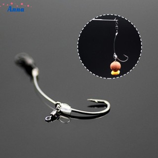 【Anna】Fishing Hooks 3 Pcs 360 Degrees 6# 8# Catfish Component Non-refelective