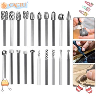 Cactu ชุดดอกสว่านแกะสลัก เคลือบไทเทเนียม ความเร็วสูง สําหรับงานไม้