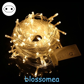 Blossomea สายไฟหิ่งห้อย LED รูปดาว สีสันสดใส กันน้ํา สําหรับตกแต่งเทศกาลปีใหม่ กลางแจ้ง