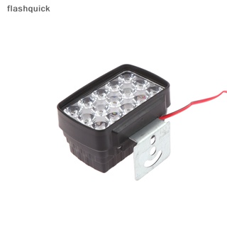 Flashquick ไฟหน้า LED 15 ดวง 12V สว่างพิเศษ สําหรับรถจักรยานยนต์ สกูตเตอร์ Motos ATV Lighg Retrofitg