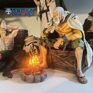 ฟิกเกอร์ One Piece GK Silvers Rayleigh Shanks สีเงิน Rayleigh Special Bonfire จัดส่ง Pvc ของเล่นสะสม