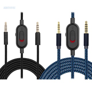 【3C】สายเคเบิ้ลไนล่อนถัก ควบคุมระดับเสียง แบบเปลี่ยน สําหรับ AstroA10 A40 ชุดหูฟังเล่นเกม