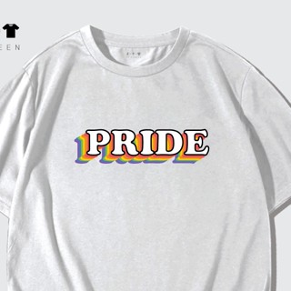 S-5XL PRIDE MONTH เสื้อยืด คุณภาพดี ผ้าคอตตอลแท้100% ไม่สาก ไม่ย้วย