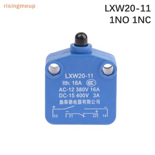 [risingmeup] Lxw20-11 สวิตช์จํากัดจังหวะ PUSH 16A 1NO 1NC สีเงิน สําหรับเดินทาง