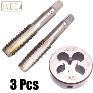 【ONCEMOREAGAIN】Tap + Die 3 Pcs / Set 37.9mm Mold Outer Diameter 69mm Tap Length M12 X 1.75mm