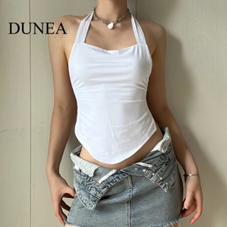 Dunea เสื้อครอป เปิดหลัง เซ็กซี่ ฤดูร้อน สําหรับผู้หญิง