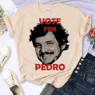 Pedro Pascal top เสื้อท็อป มังงะ สไตล์ญี่ปุ่น สตรีท สําหรับผู้หญิง y2k